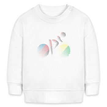 Weltmeister im Radfahren #3 - Baby Organic Sweatshirt Baby Changer von Stanley/Stella - Weiß - Vorne