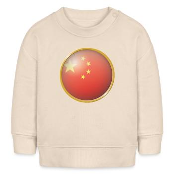China Emblem - Baby Organic Sweatshirt Baby Changer von Stanley/Stella - Natur - Vorne