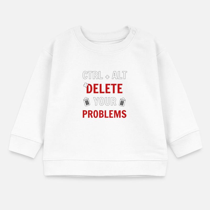 Ctrl + Alt + delete your problems programmierer Baby Organic Sweatshirt Baby Changer von Stanley/Stella