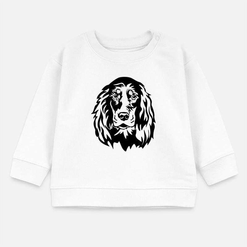 Gordon Setter Kopf Sweat bébé bio Stanley/Stella