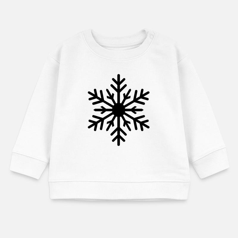 Flocon de neige, cristal de glace, couleur variable Sweat bébé bio Stanley/Stella