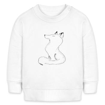 Sketchwolf Silhouette - Baby Sweatshirt by Stanley/Stella - white - Front