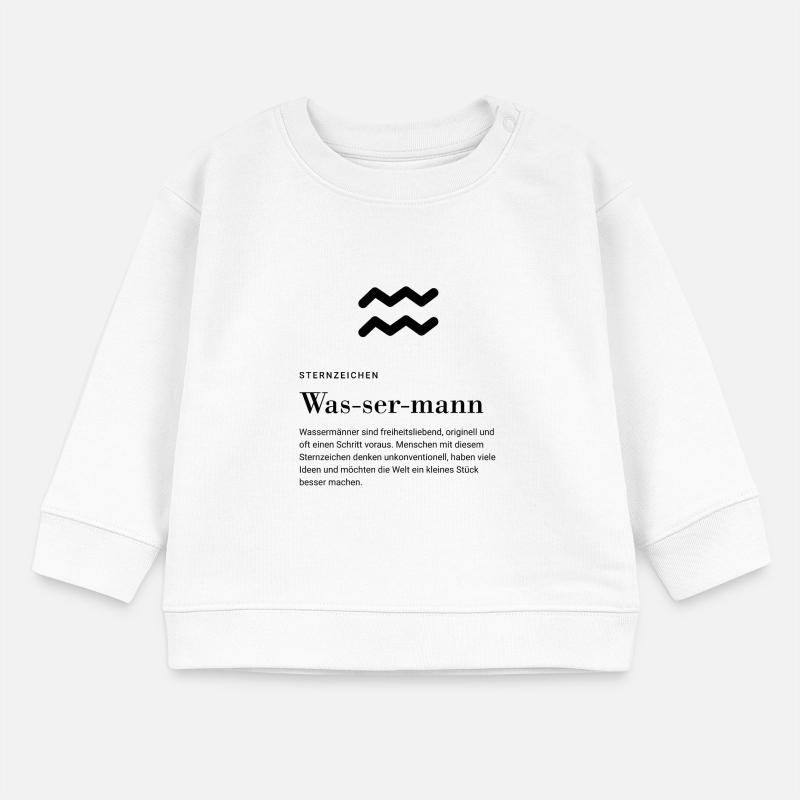 Sternzeichen Wassermann Baby Organic Sweatshirt Baby Changer von Stanley/Stella