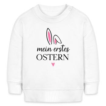 Ma première Pâques | Tenue : premier bébé de Pâques - Sweat bébé bio Stanley/Stella - blanc - Devant