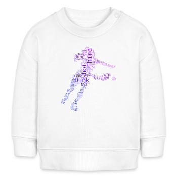 Conception de scène de pickleball pour les fans d’athlètes de pickleball - Sweat bébé bio Stanley/Stella - blanc - Devant