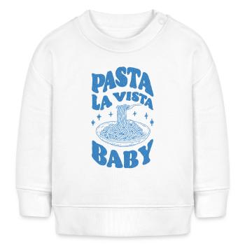 Pasta La Vista Baby - Baby Organic Sweatshirt Baby Changer von Stanley/Stella - Weiß - Vorne