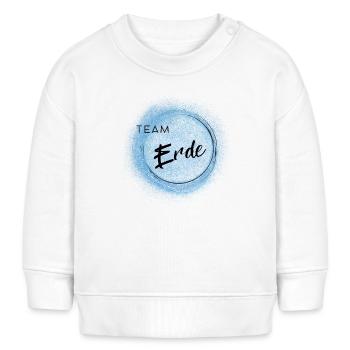 Team Erde - positives Denken - Affirmationen - Baby Organic Sweatshirt Baby Changer von Stanley/Stella - Weiß - Vorne