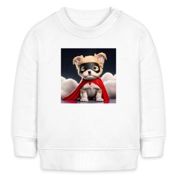 Süße Super Puppy - Baby Organic Sweatshirt Baby Changer von Stanley/Stella - Weiß - Vorne