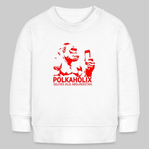 Selfies d’Absurdistan - motif rouge/rouge - Sweat bébé bio Stanley/Stella