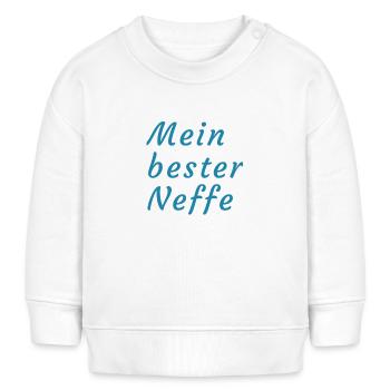 Mein Bester Neffe - Baby Organic Sweatshirt Baby Changer von Stanley/Stella - Weiß - Vorne