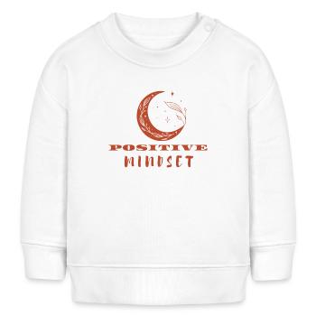 Positive Mindset - positiv Denken - Baby Organic Sweatshirt Baby Changer von Stanley/Stella - Weiß - Vorne
