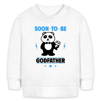 Bald Pate: Ein humorvolles Geschenk für Pate - Baby Organic Sweatshirt Baby Changer von Stanley/Stella - Weiß - Vorne