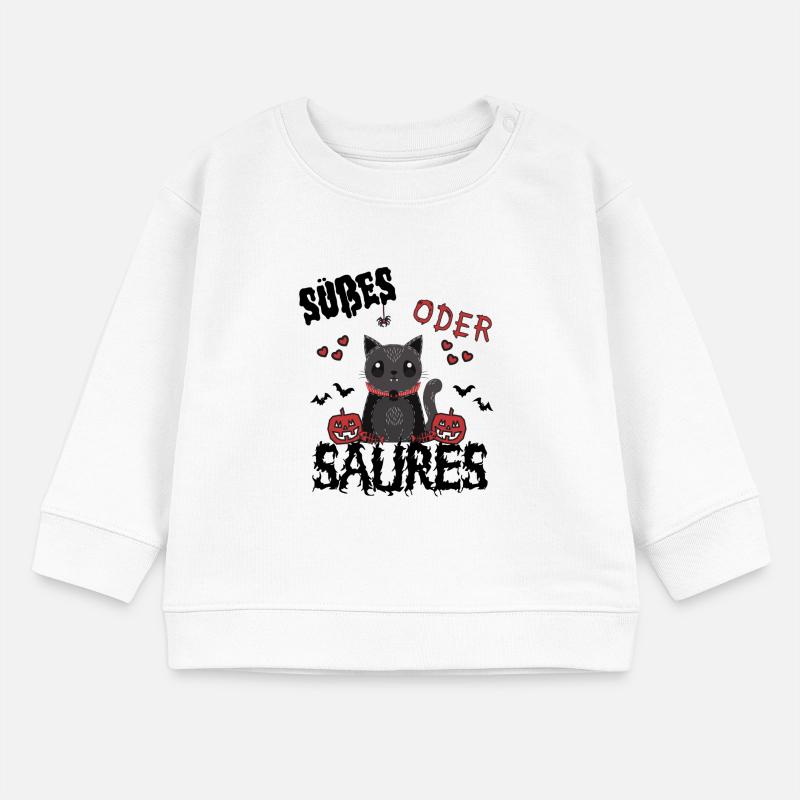 schrecklich niedliches Design süßes oder saures Baby Organic Sweatshirt Baby Changer von Stanley/Stella