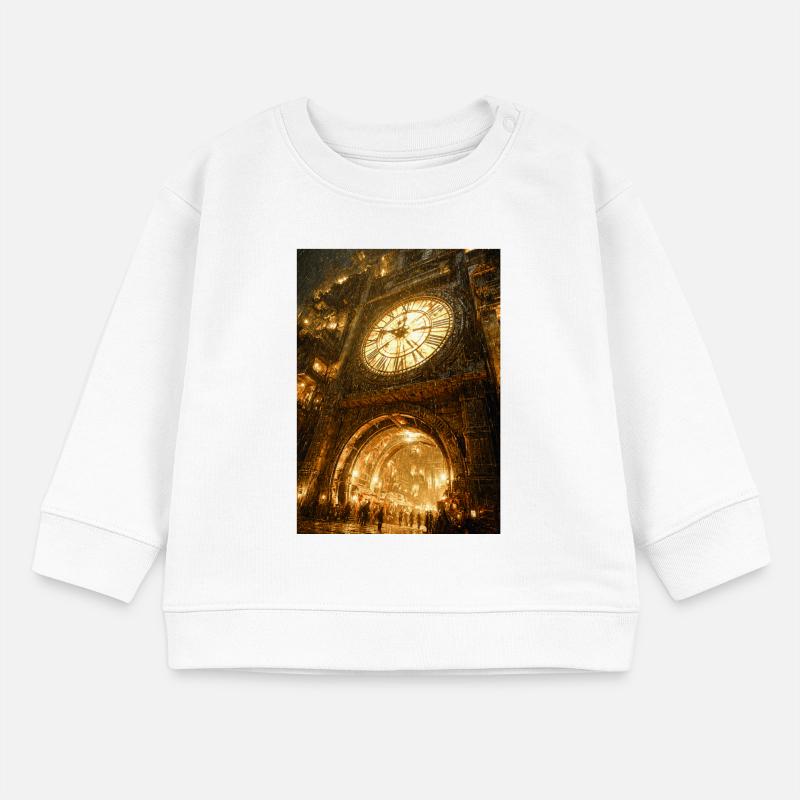 Vergoldeter Clockgate-Bogen Baby Organic Sweatshirt Baby Changer von Stanley/Stella