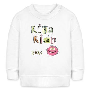 Kita Kind 2026  - Baby Organic Sweatshirt Baby Changer von Stanley/Stella - Weiß - Vorne