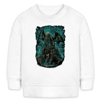 NIght des Cthulhu - Baby Organic Sweatshirt Baby Changer von Stanley/Stella - Weiß - Vorne