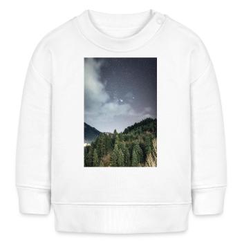 Orion constellation rising above the mountains - Baby Sweatshirt by Stanley/Stella - white - Front