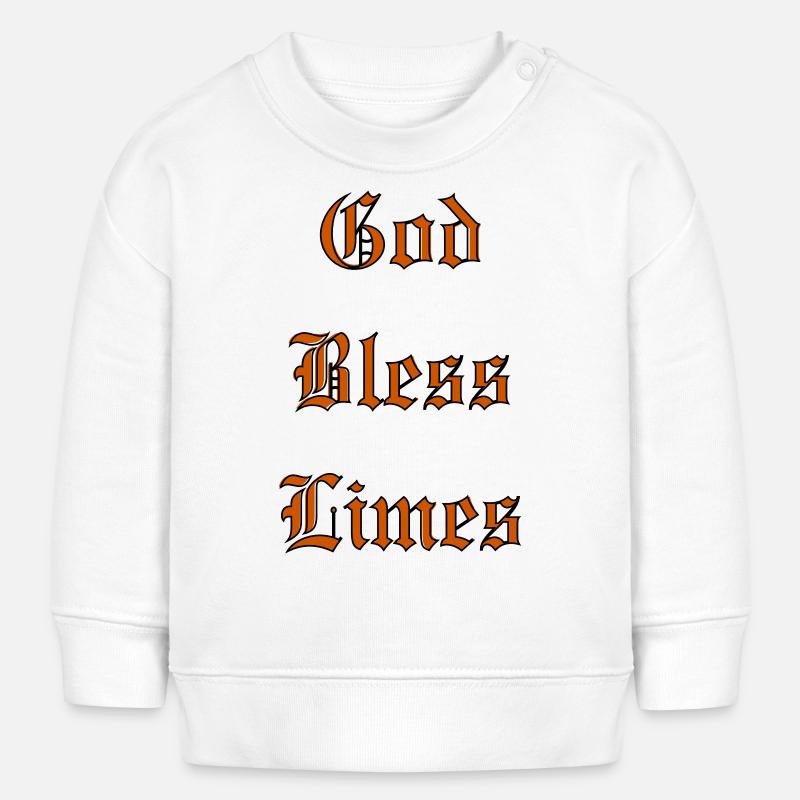 GodBlessLimes - Sweat bébé bio Stanley/Stella - blanc