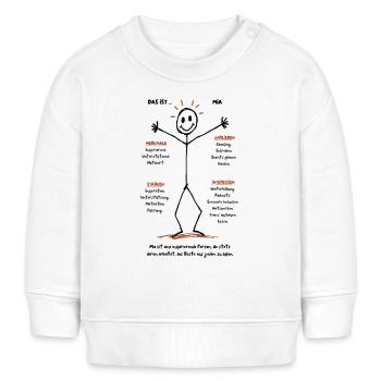 Das ist Mia Inspiration - Baby Organic Sweatshirt Baby Changer von Stanley/Stella - Weiß - Vorne