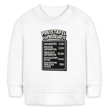 Office saying work colleagues stupid information - Baby Sweatshirt by Stanley/Stella - white - Front
