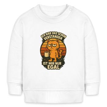 Ich hab das schon verstanden - Baby Organic Sweatshirt Baby Changer von Stanley/Stella - Weiß - Vorne