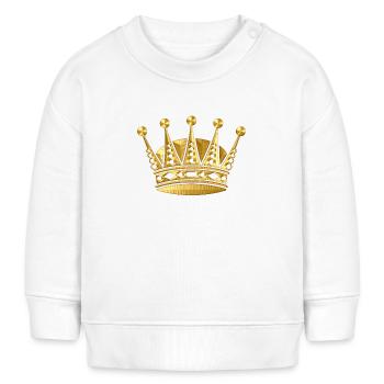 Königin - Baby Organic Sweatshirt Baby Changer von Stanley/Stella - Weiß - Vorne