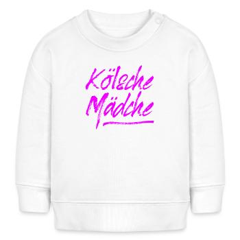 Kölsche Mädche / Karneval in Köln / Kölsch & Kölle - Baby Organic Sweatshirt Baby Changer von Stanley/Stella - Weiß - Vorne