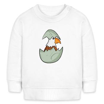 Baby Adler - Baby Organic Sweatshirt Baby Changer von Stanley/Stella - Weiß - Vorne