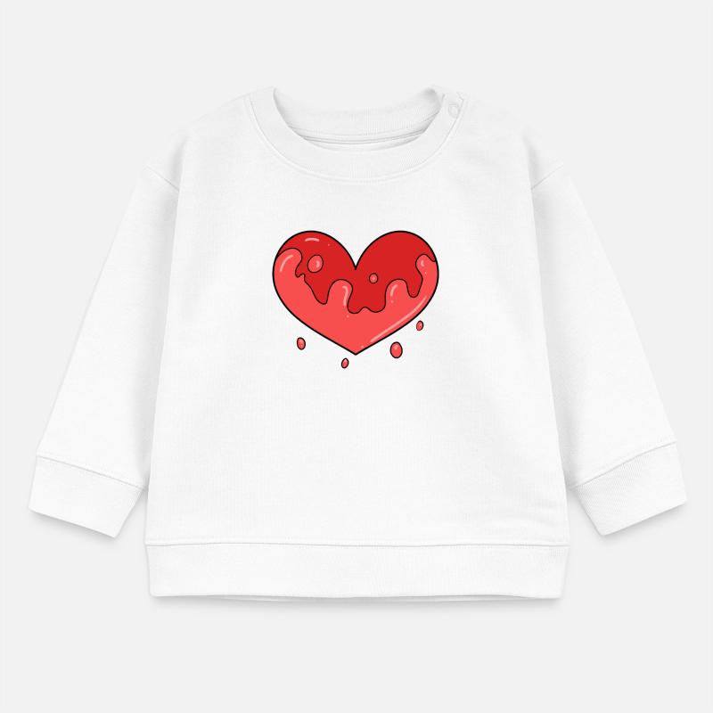 Herz Blut Baby Organic Sweatshirt Baby Changer von Stanley/Stella