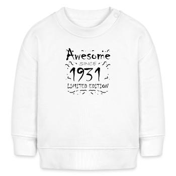 1931 - Born 1931 - Baby Sweatshirt by Stanley/Stella - white - Front