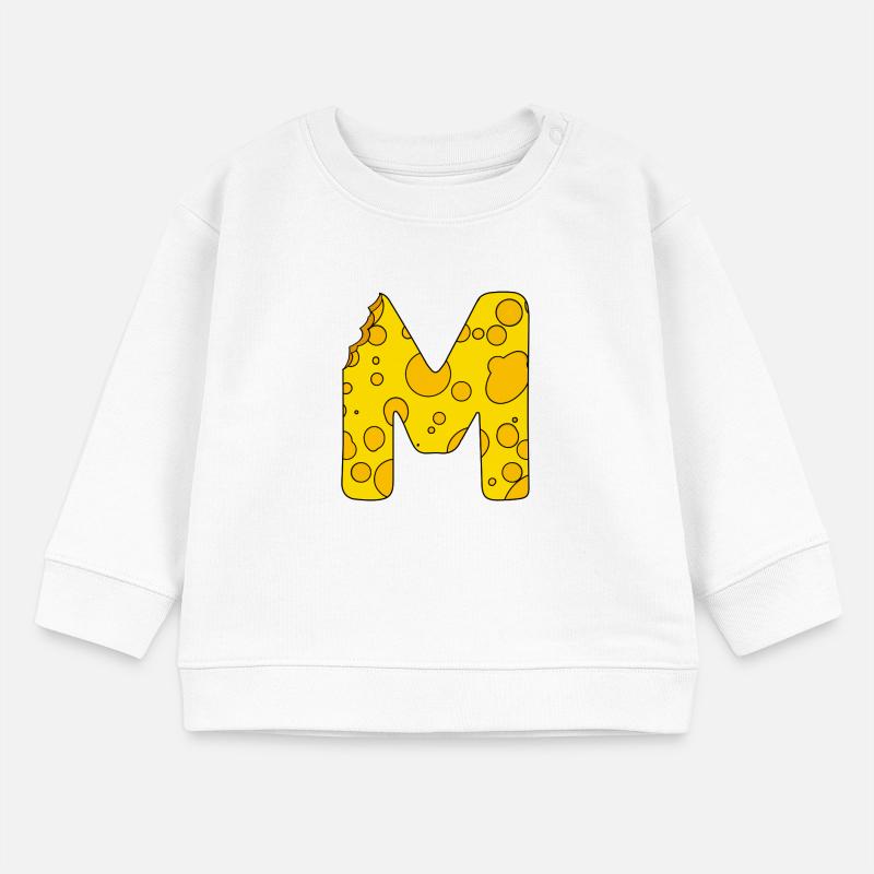Buchstabe M Baby Organic Sweatshirt Baby Changer von Stanley/Stella