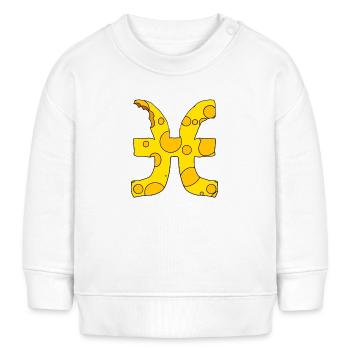 Sternzeichen Fische - Baby Organic Sweatshirt Baby Changer von Stanley/Stella - Weiß - Vorne