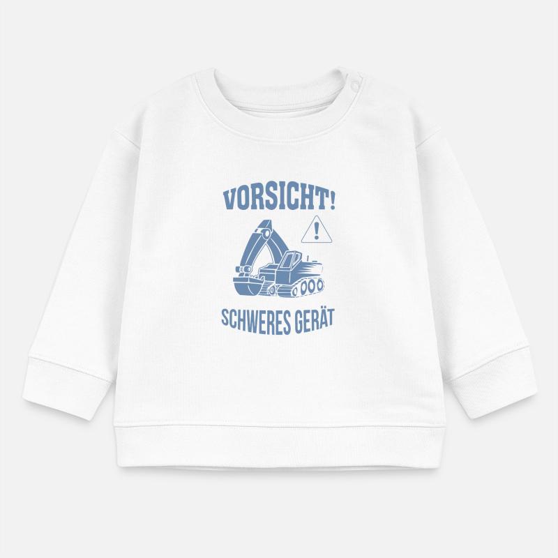 Bagger Baggerfahrer Baugeräteführer Schweres Gerät Baby Organic Sweatshirt Baby Changer von Stanley/Stella