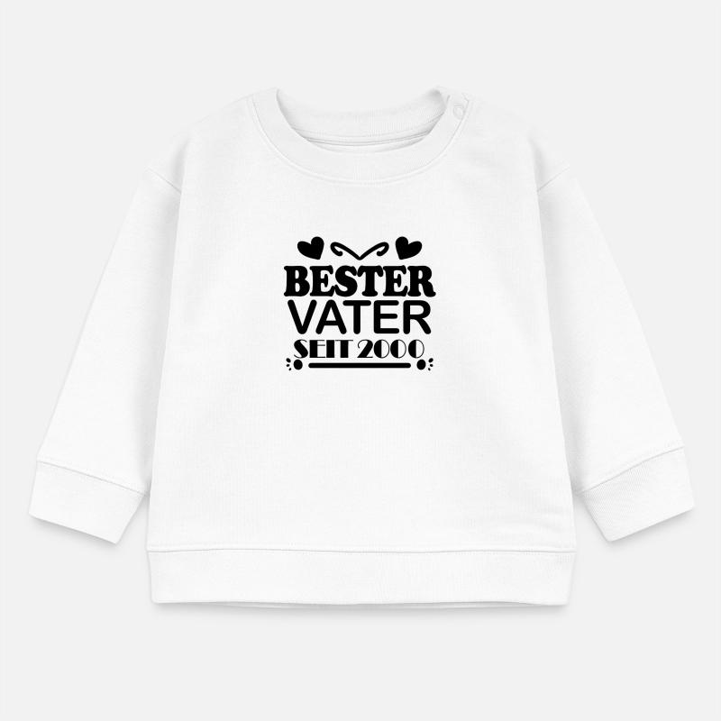 Bester Vater seit 2000 - Vatertag Geschenk Baby Organic Sweatshirt Baby Changer von Stanley/Stella