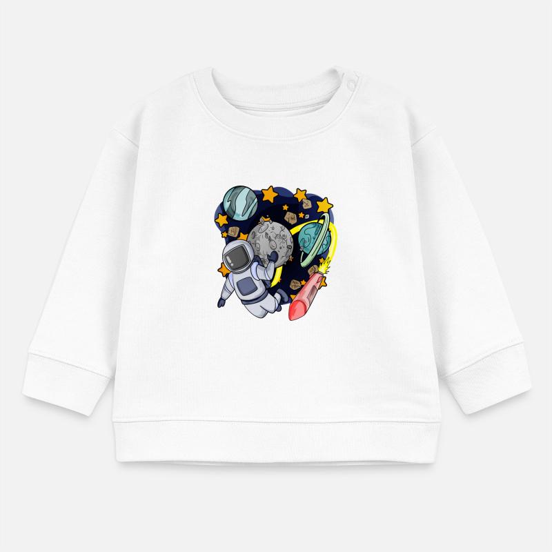 Astronaute dans l’espace Sweat bébé bio Stanley/Stella