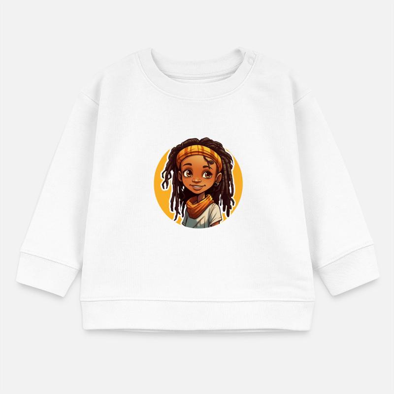 Lässiger Dreadlocks-Stil mit bunter Kopfbedeckung Baby Organic Sweatshirt Baby Changer von Stanley/Stella