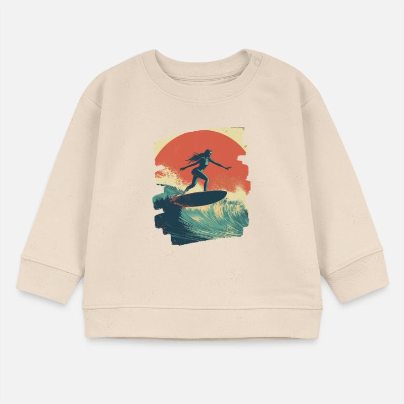 Surfeur Sweat bébé bio Stanley/Stella