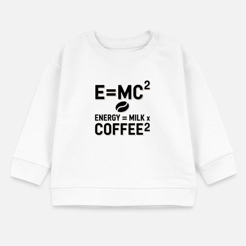 E=MC2 Physik Spruch Koffein Nerd Energie Kaffee Baby Organic Sweatshirt Baby Changer von Stanley/Stella
