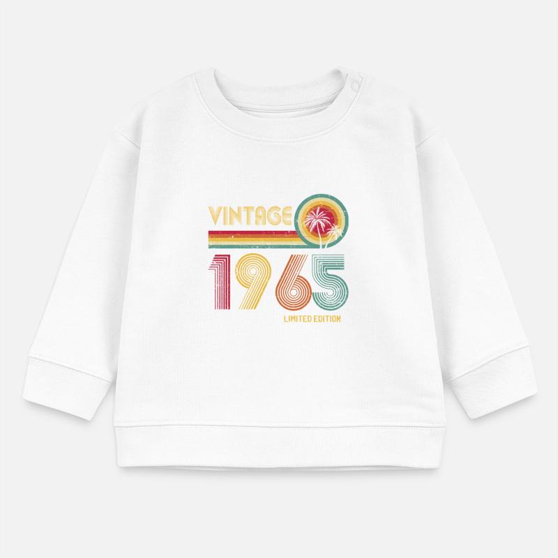 Retro 70s Gradient Number Design Baby Sweatshirt by Stanley/Stella