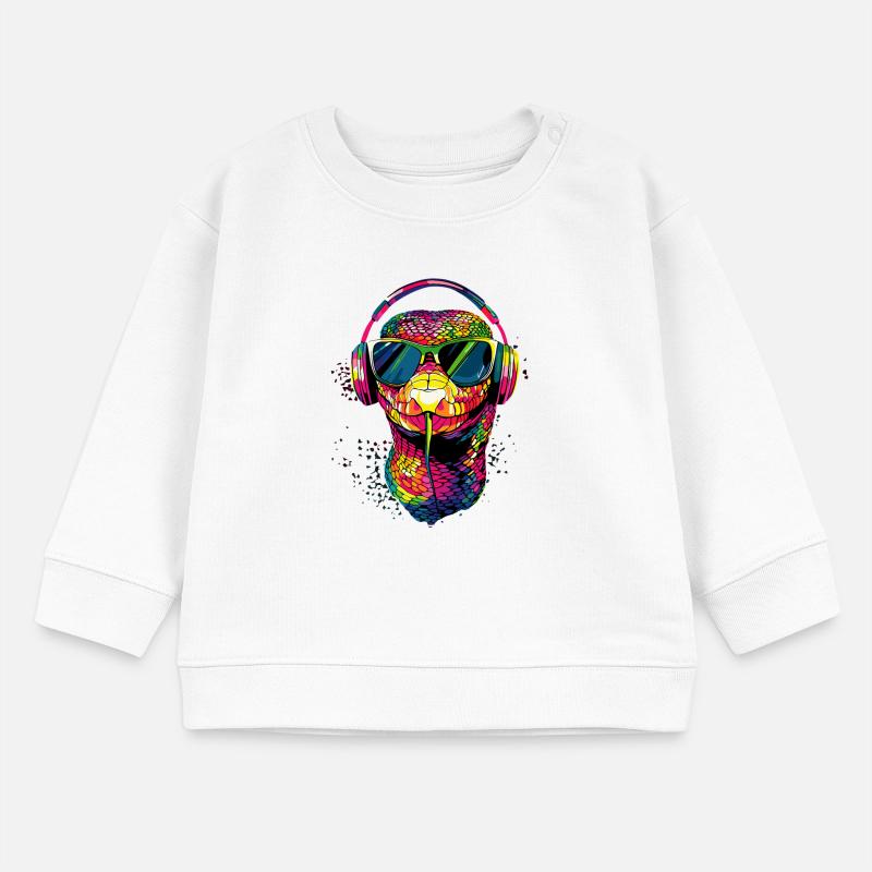 serpent, python, cobra, serpent à sonnettes, serpents Sweat bébé bio Stanley/Stella