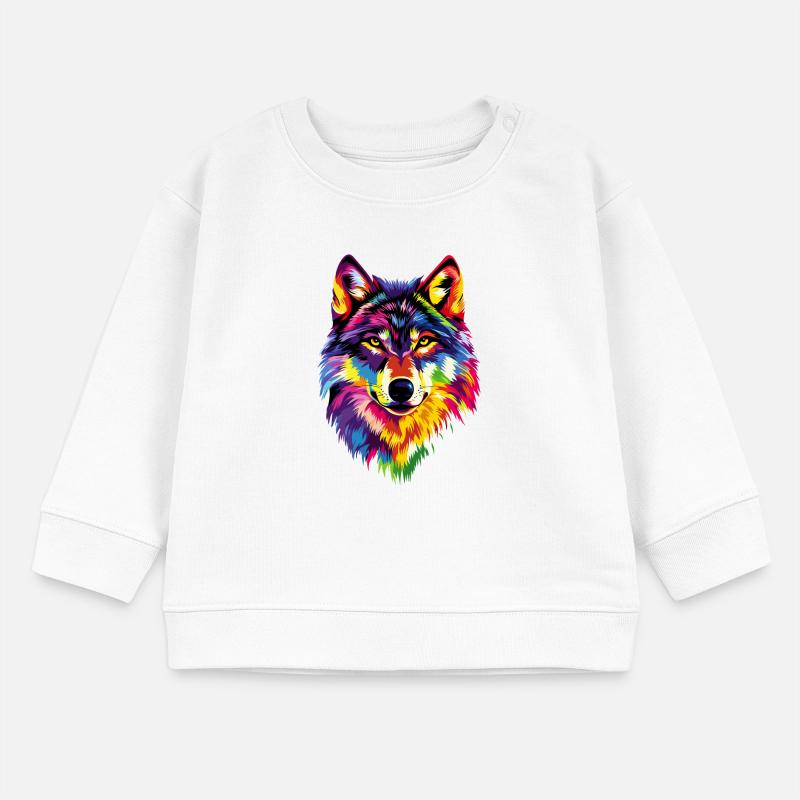 Wolf Love Wolves Wolf Pack Wolfhound Wild Wolf Sweat bébé bio Stanley/Stella