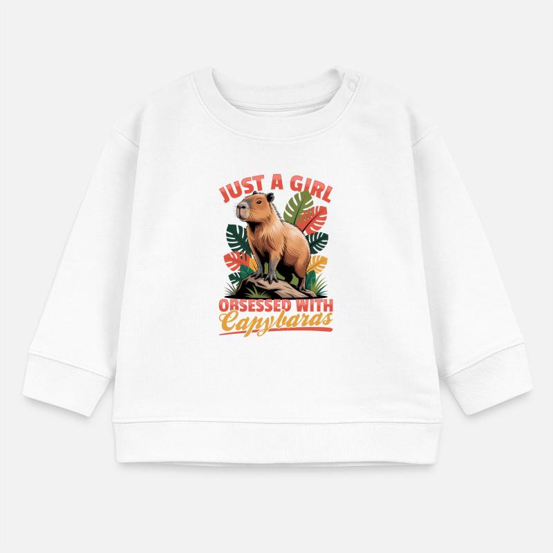 Funny Capybara Baby Sweatshirt by Stanley/Stella