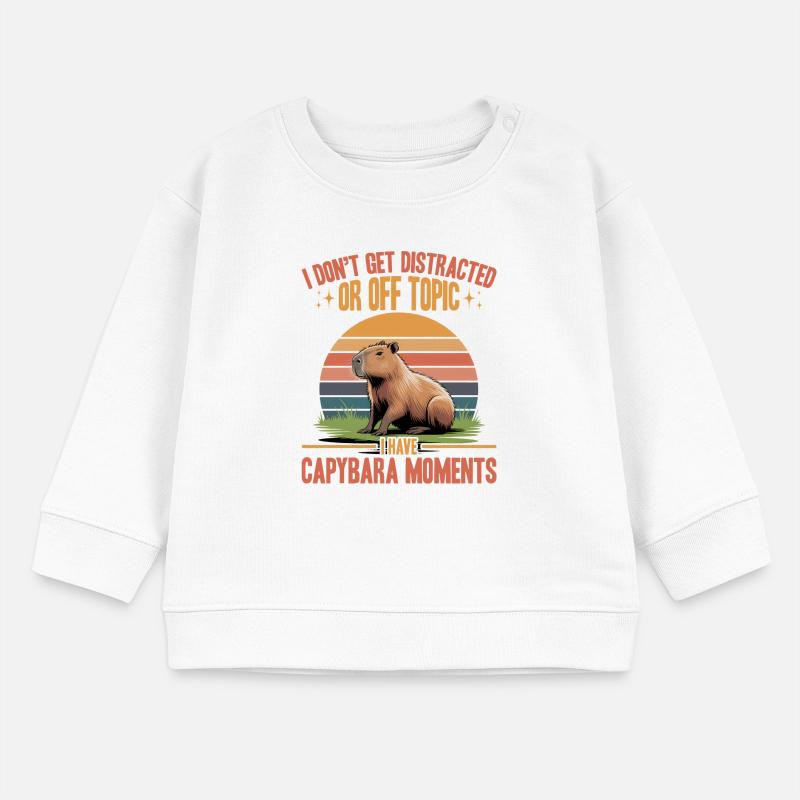 Funny Capybara Baby Sweatshirt by Stanley/Stella