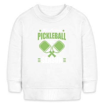 Tournoi de Pickleball Saison Paddleball - Sweat bébé bio Stanley/Stella - blanc - Devant