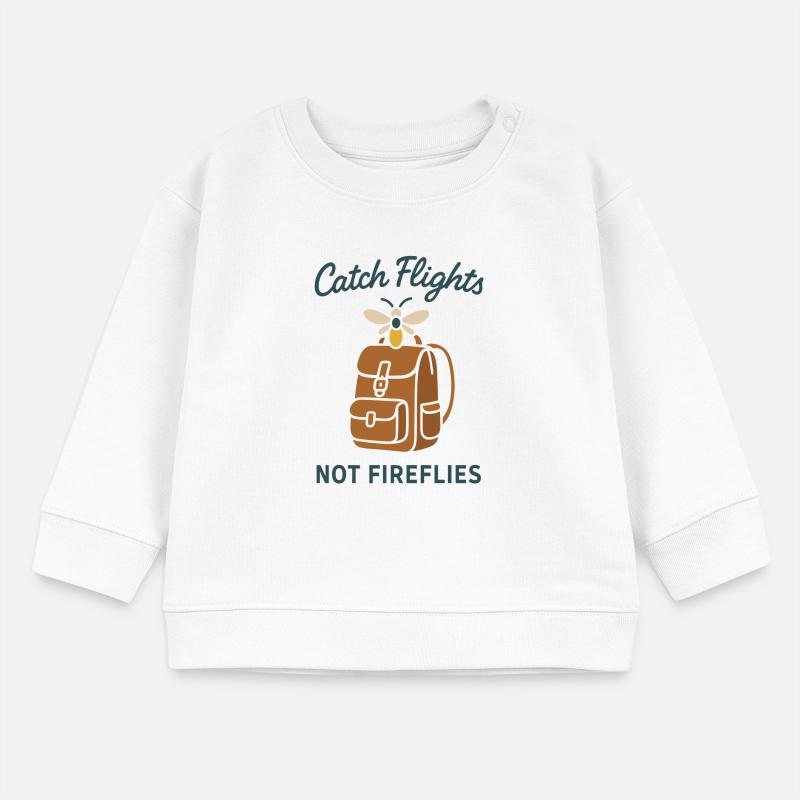 Firefly Summer Night Glow Bug Nostalgic Baby Organic Sweatshirt Baby Changer von Stanley/Stella