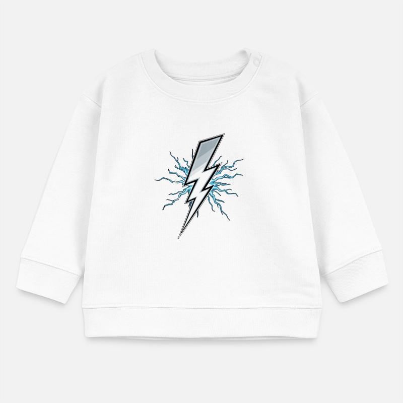 Lightning Lightning Thunderstorm Current Storm Baby Sweatshirt by Stanley/Stella
