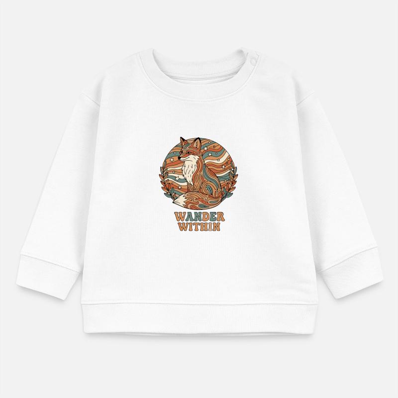 Rétro psychédélique – Wander Within Sweat bébé bio Stanley/Stella