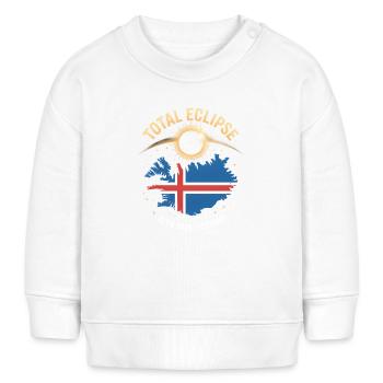 Total Solar Eclipse Iceland 2026 - Baby Sweatshirt by Stanley/Stella - white - Front