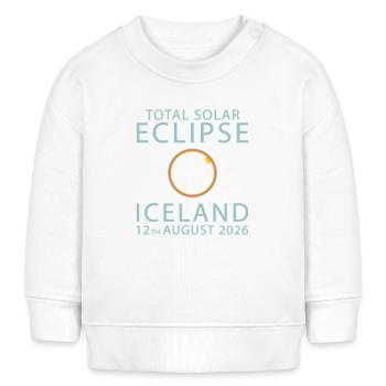Total Solar Eclipse 2026 Totality August 12 - Baby Sweatshirt by Stanley/Stella - white - Front