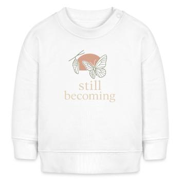 Croissance consciente, Renouvellement printanier, - Sweat bébé bio Stanley/Stella - blanc - Devant